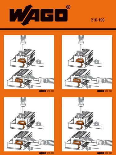 Wago 210-493 handling sticker