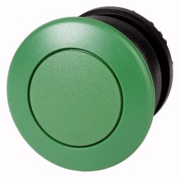 Eaton M22S-DRP-G mushroom pushbutton, green, latching, 216748