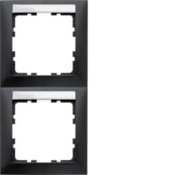 Berker 10129969 2-way vertical BF S.1 anth. matt frame