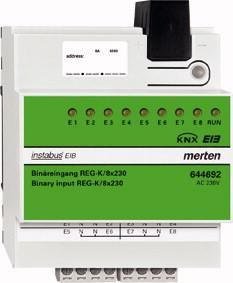 MERTEN 644692 Binary input REG-K/8x230, light grey