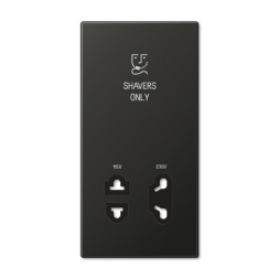 Jung SOAN7522PL cover 1-way, shavers only, painted aluminium, LS series, anthracite (painted aluminium)