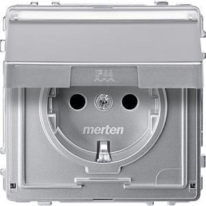 MERTEN MEG2312-7260 SCHUKO socket aluminum AQUADESIGN