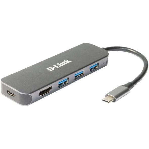 D-Link DUB-2333 5-in-1 USB-C Hub with HDMI/Power Delivery Hub