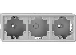 Gira 006342 surface-mounted housing 3-way S-Color gray