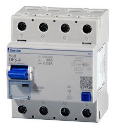 Doepke DFS4 063-4/0.03-A HD residual current device four-pole 63A 0.03A Type A, 09144901HD