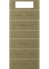 Gira 2145607 rocker set 5f Plus labelable System 55 Bronze