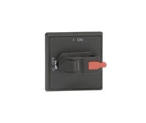 ABB Stotz-Kontakt OHBS3AH1, selector handle 0 OFF-1 ON black shaft 6mm IP54 for load break. , 1SCA105235R1001