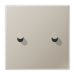 Jung ES12-5K1 cover with rocker arm, cone, 1-way, 2 rocker arms, LS 1912 series, stainless steel