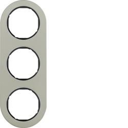 Berker 10132004 frame stainless steel/black series R.classic