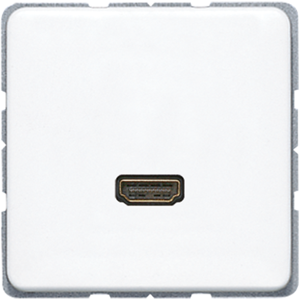 Jung MACD1112WW Multimedia connection system HDMI, CD series, alpine white