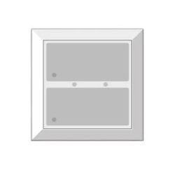 Issendorff 30312 LCN - GTS2TW white NFC Corona light white glass keypad