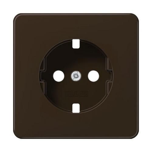 Jung CD1520PLBR cover for SCHUKO® sockets, Duroplast, CD series, brown