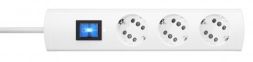 Kopp 234002010 DUOversal Plus 3-way white 5m power strip