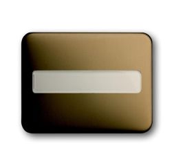 Busch-Jaeger 1781-21 rocker switch, with label field bronze