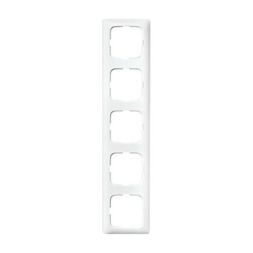 Busch-Jaeger 2515-214K-102 Reflex SI Linear cover frame, 5-way frame alpine white