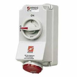 Mennekes 7305 wall socket DUO 32A 7-pin 6h 400V IP44