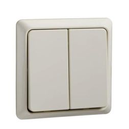 ELSO 506350 42V/1A flat RENOVATION pearl white double button