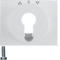 Berker 15047109 Central piece for blind key switch/button polar white, glossy Berker K