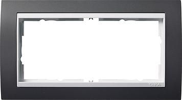 Gira 1002328 cover frame 2f without MS for pure white Gira Event Anthracite