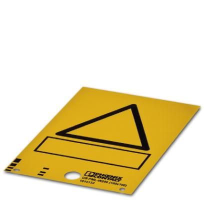 Phoenix Contact 1014133 US-PML-W200 (100X100) yellow unlabeled warning sign