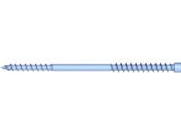 Reisser 009296S121-0803009-1 UHB wood construction screw, cylinder head, TX 40, underhead thread, ETA-12/0197, 8.0 x 300, steel, galvanized, blue, 1x sliding, pack of 50