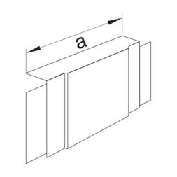TEHALIT M54567035 T-piece halogen-free LF 40x90mm light grey