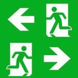 CEAG emergency light two-sided PL/PR 40071350943 pictogram disc