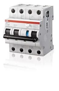 ABB Stotz-Kontakt DS203NC B16 A300, FI/LS switch 6kA, 3P+N, type A, B 16, 300mA, 2CSR256140R3165