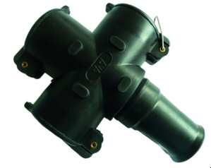 PROTEC.class 05104004 Illu+Vollgummi Solid rubber 3-way coupling PVG3WK
