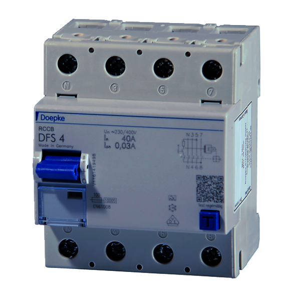 Doepke 09164901 DFS4 100-4/0.03-A 4-pole 100/0.03A residual current circuit breaker