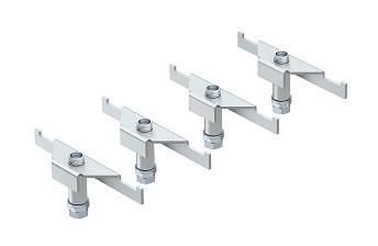OBO Bettermann DSSL2 195 for underfloor box 195/230 (4 pieces) heavy-duty support, 7410589