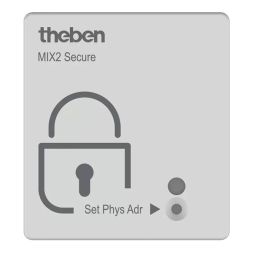 THEBEN bus module MIX2 Secure KNX bus coupler for MIX | Secure