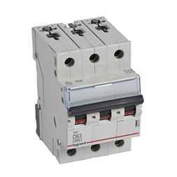 Legrand 403761 circuit breaker TX3 D63A 3P 6KA 3M