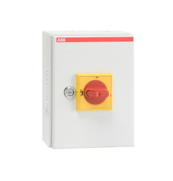 ABB Stotz-Kontakt OT16ETMM6AE, EMC safety switch 6-pole 7.5 kW 400V with red-yellow handle, 1SCA022742R1160