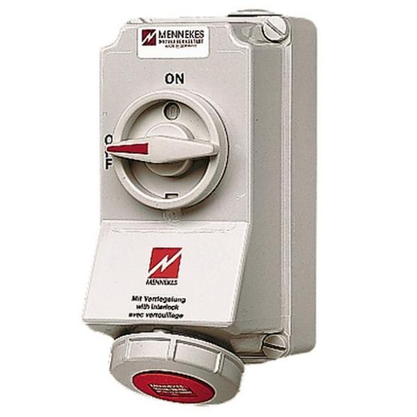 Mennekes 5600AE DUO 16A 4-pole 6h 400V IP67 wall socket