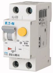 Eaton PXK-B16/1N/03-A FI/LS, 16A, 300mA, LS characteristic curve B, 1p+N, FI-Char: A , 236956