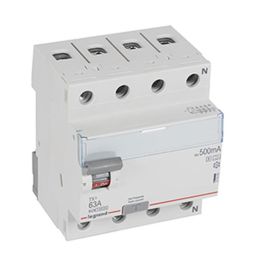 Legrand 411808 residual current device TX3 63A 4P 500MA AS selective