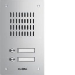Elcom 1102180 flush-mounted door station TVG-2/1 stainless steel