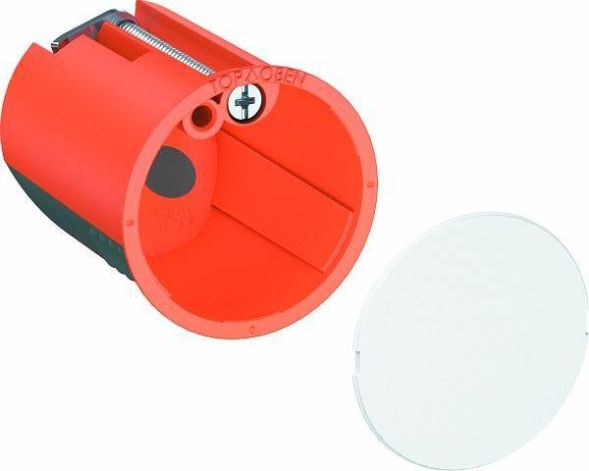 OBO Bettermann 2003832 HG 45-WA-LD with cover orange wall outlet box