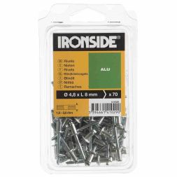 IRONSIDE 141029 blind rivets 4.8/8 70pcs