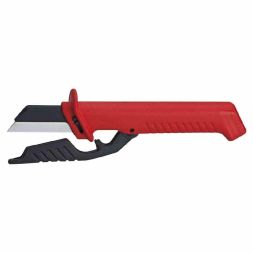 Knipex 0303351 cable sheath knife 185mm, folding blade (9856SB)