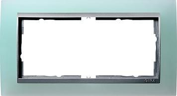 Gira 100251 cover frame 2f without MS for color Alu Gira Event Opaque Mint