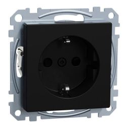 MERTEN MEG2300-0403 contact protection black matt System M socket SCHUKO