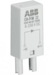 ABB STOTZ-KONTAKT CR-P/M 42C, CR-P/M 42C plug-in module diode and LED red, 110VDC, A1+,A2-, 1SVR405652R9000