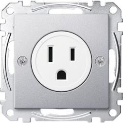 MERTEN MEG2151-0460 USA socket insert 15A aluminum System M
