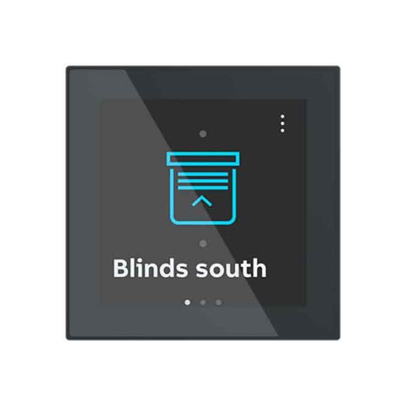 BUSCH-JAEGER 2TMA310010B0004 KNX/f@h touch panel Room Touch | Standard | black glass | 4 inches