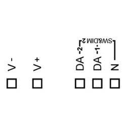 LUNATONE 89453830 DALI LED dimming actuator CV DT6 DE | 2-fold, 16 A