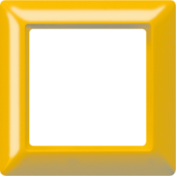 Jung AS581GLGE frame 1-way for covers with glass pane, thermoplastic, AS 500, yellow