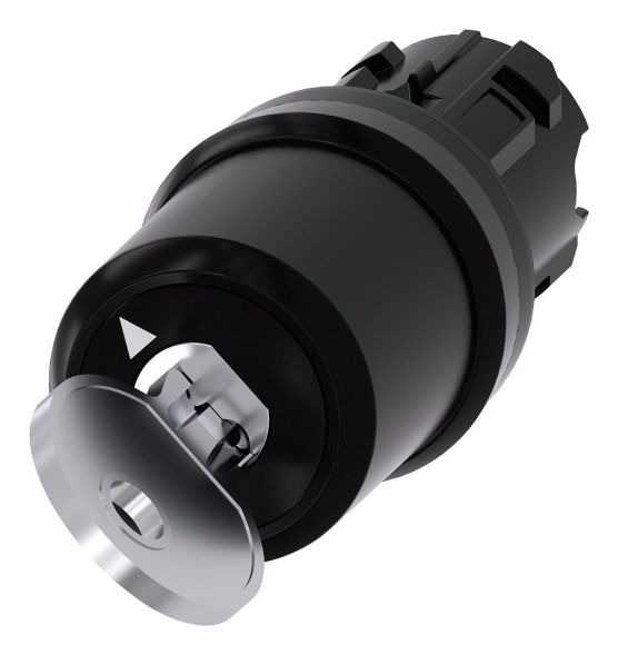 Siemens 3SU1000-5JF01-0AA0 CES 22mm round plastic trigger O key switch