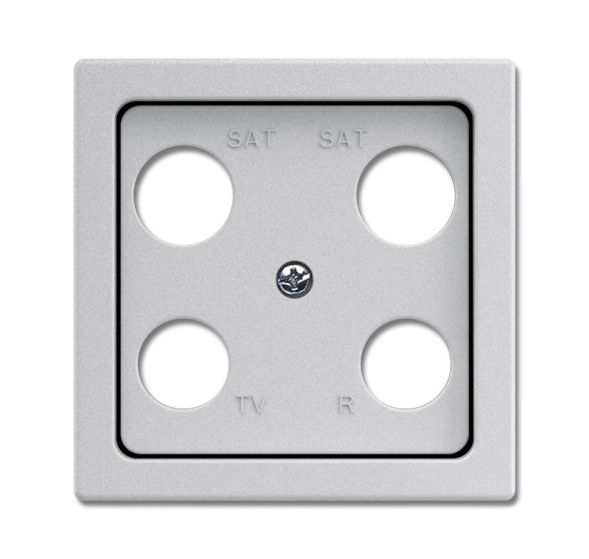 Busch-Jaeger 1743-04-83 central plate aluminum silver